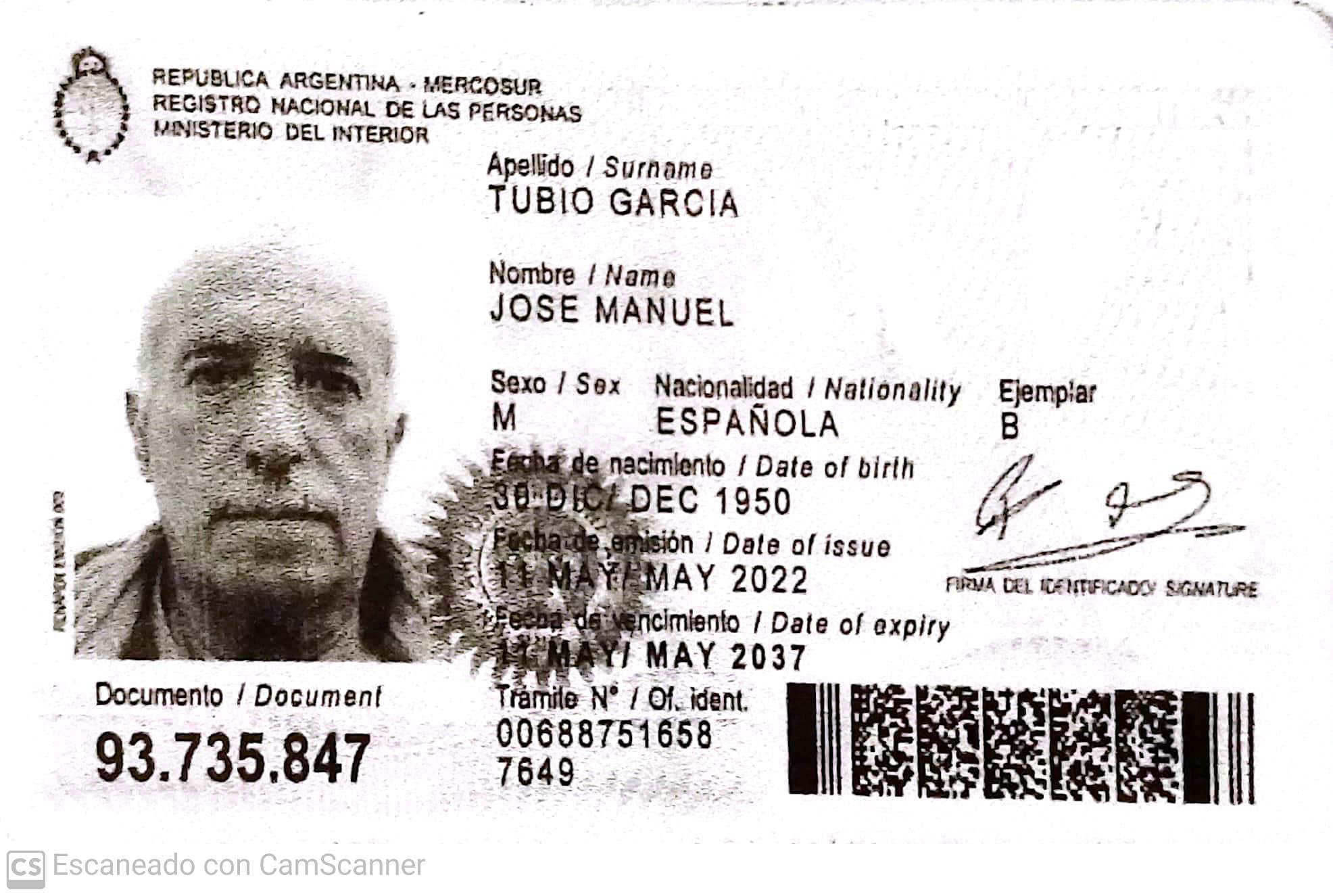 Imagen de ambas caras del último documento de identidad del solicitante o apoderado (o de todas las páginas si es DNI libreta, LC o LE)